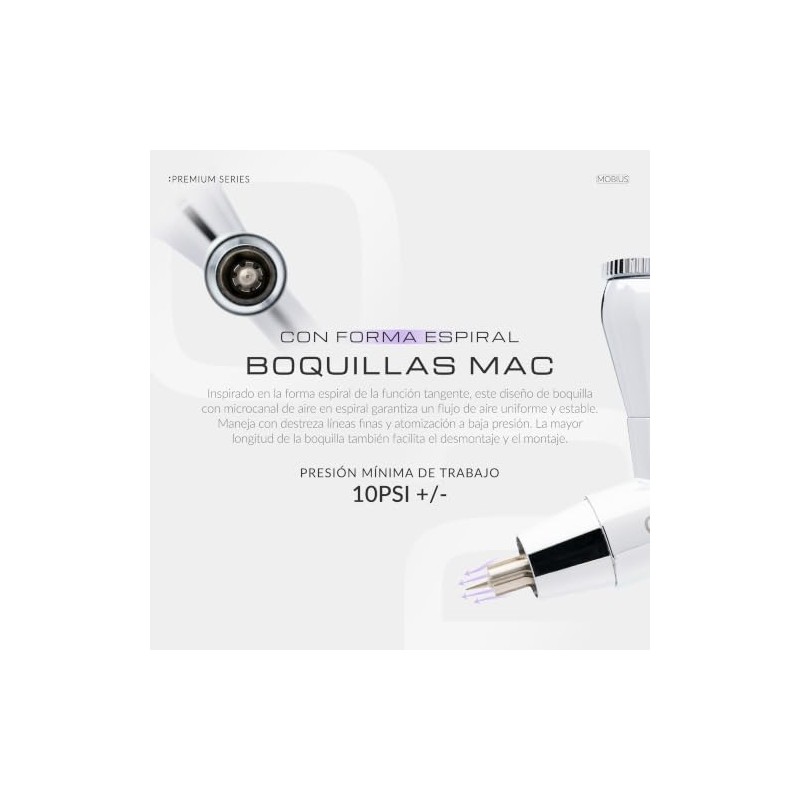 Gaahleri Aerógrafo Premium Series GHPM-Mobius 0,2 mm