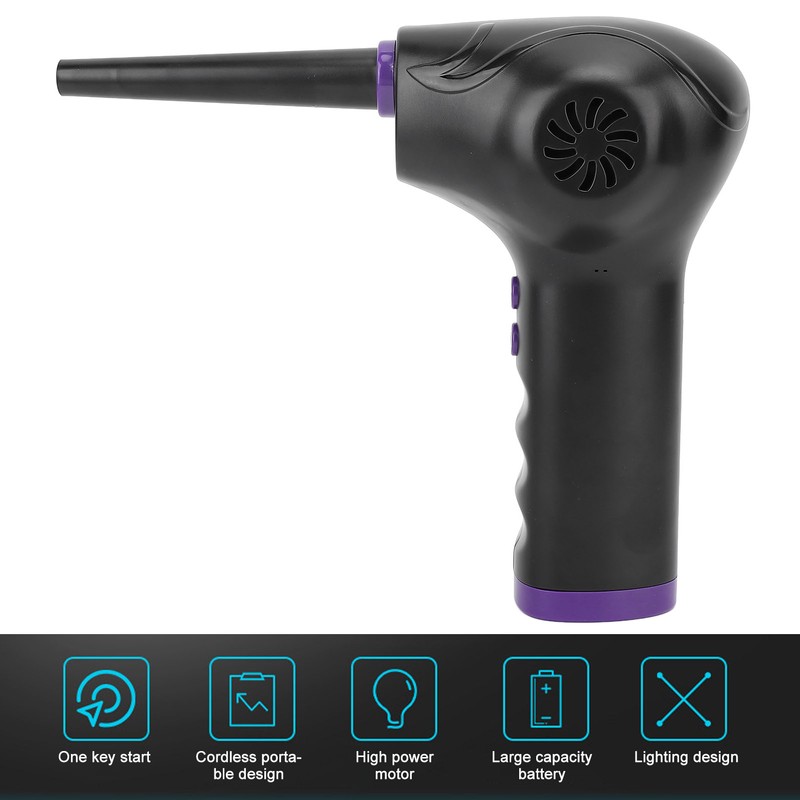 Air Duster 60000RPM 2 Speed Powerful Dust Blower Portable Rechargeable
