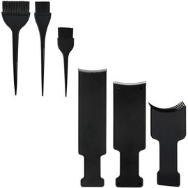 Hair Dyeing Brush, Hair Dye Tool, Hair Coloring Board, Home Salon Hair Dye Set, DIY Use for Home Hair Coloring Supplies (Small, Medium, Large) *1 + Hair Color Board Set (Small, Medium, Large) *1)