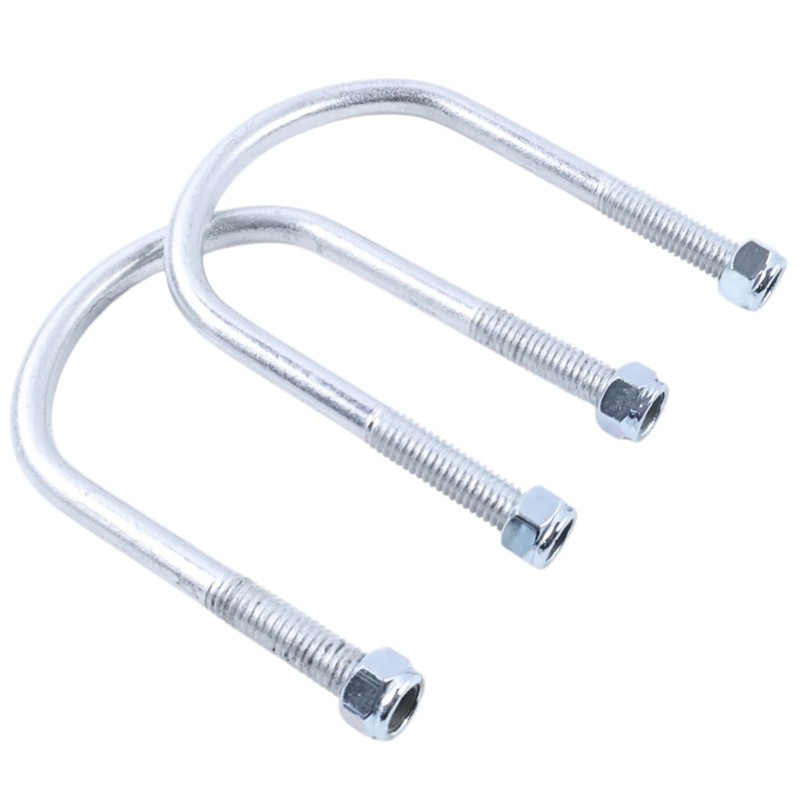 Chamixx 2X Heavy-Duty Leaf Spring U Bolts 1012180 1014902 Compatible