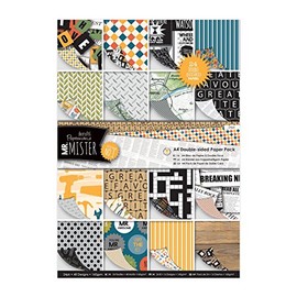 Papermania Mr Mister A4 Double Sided Paper, Pack of 24