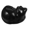 GRIRIW Crystal Cat Figurine Small Engraved Cat Decoration for Office