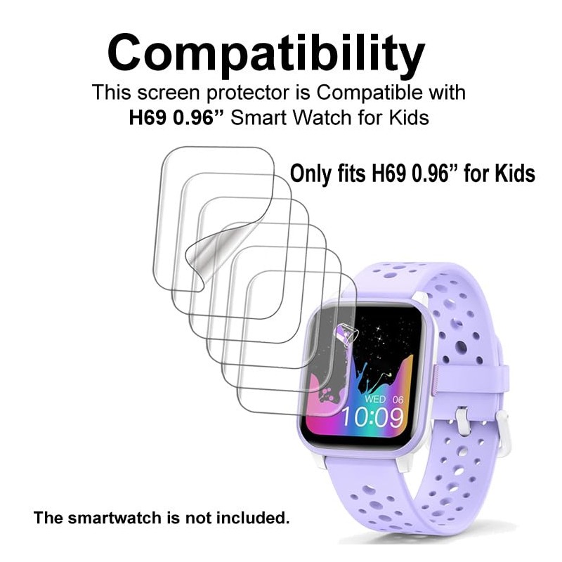 smaate Soft Screen Protector Compatible with Butele H69 0.96 inches