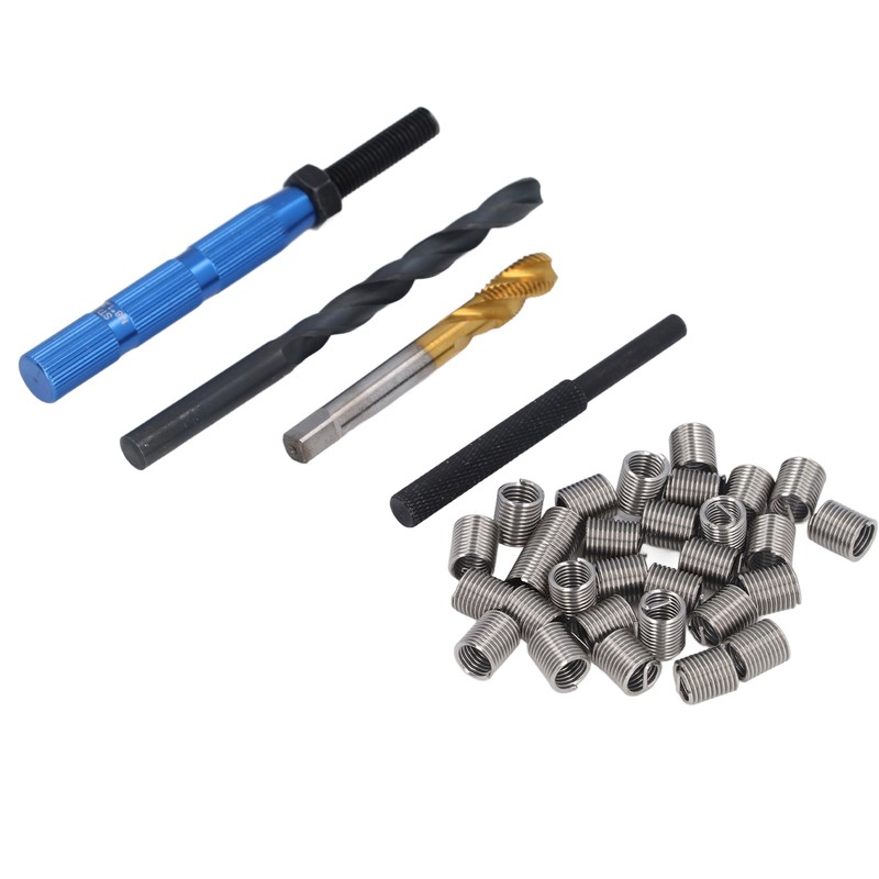 34Pcs Metric Thread Repair Insert Kit Stainless Steel M8 X