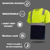solarika High Visibility Quick Drying Safety Shirt,with Pockets and Reflective