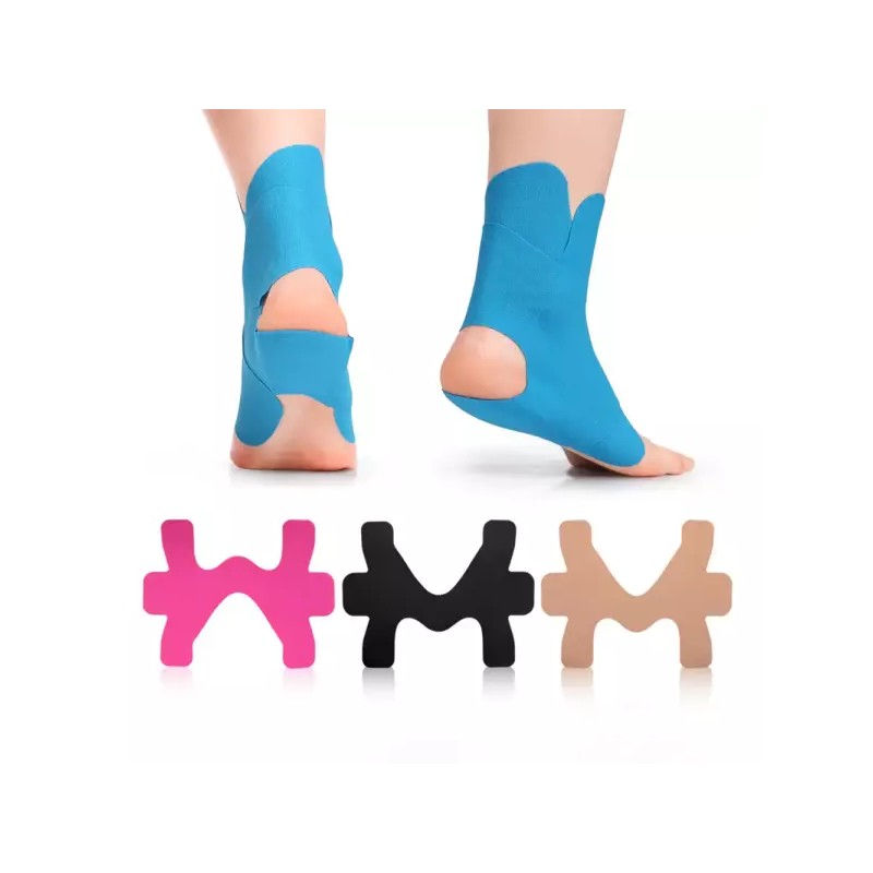 러닝 발목 보호 테이핑 운동패치 스포츠 근육테이프 [블랙] Running Ankle