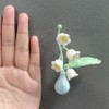 2 PCS Mini Vase for Cat Whiskers, Miniature Vase, Ceramic