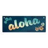 Metal Sign L 10.5 x 28 cm with Hawaii Design