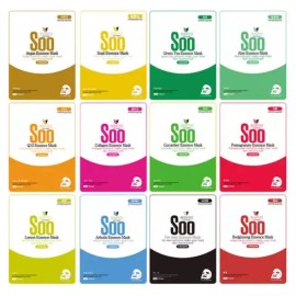 Cheongjeongmiin 청정미인 에센스 마스크팩 50매 수분 보습 진정 12종류 다양한 데일리 팩 Clear Beauty Essence Mask Pack 50 Sheets Hydrating Moisturizing Soothing 12 Types Various Daily Pack [For men]
