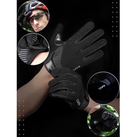 COFIT Non-Slip Cycling Gloves, Unisex Full Finger Gloves, Touchscreen Bicycle Gloves for BMX, ATV, MTB Cycling, Road Racing, Cycling, Climbing, Boating