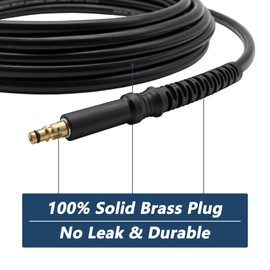 DERASL 10 m Pressure Washer Extension Hose - Quick Connect, Compatible with Karcher K2 to K7 Series for Pressure Washers