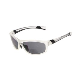 Eyekepper - anteojos de sol bifocales TR90 irrompibles para exteriores, Lente transparente/gris, +2.25