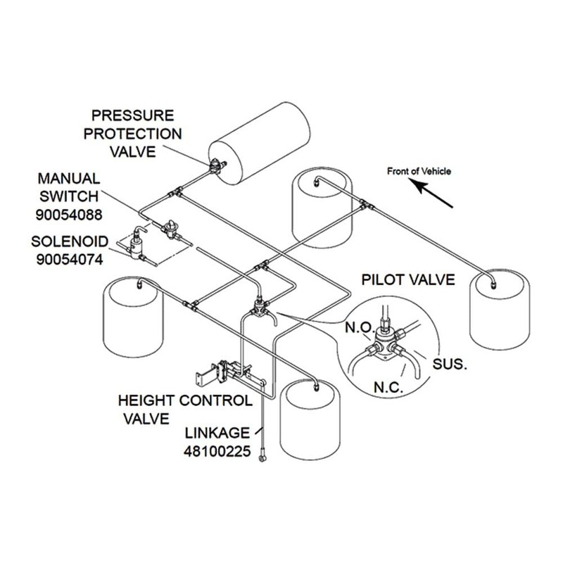 90554615PTP 3-Way Pilot Valve Direct replacement for Haldex 90554615 pilot