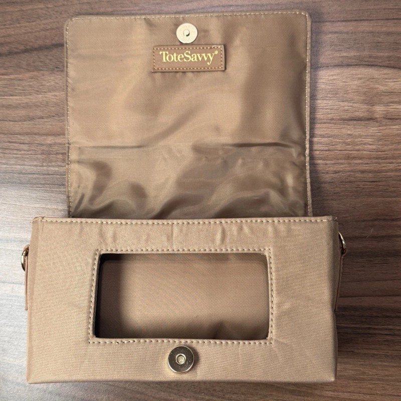 Tote Savvy Crossbody Mini Diaper Bag Wipes Pads Essentials Purse