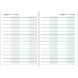 1ABOVE Premium Quality 2025 Diary | A4 Day to Page Diary | Hardback Gilt Edges Metal Corners for Home and Office Use (Red)