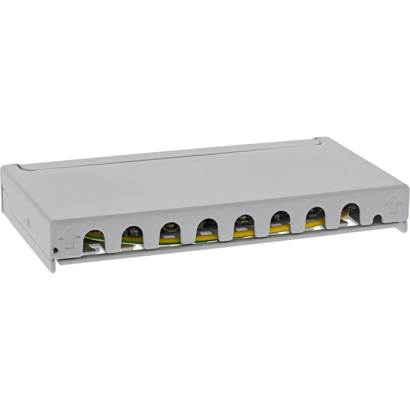 InLine® Patch Panel Cat.6A 0.5U 8-Way for Table / Wall