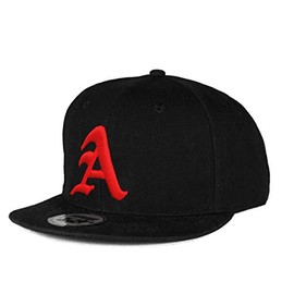 morefaz Snapback Baseball Cap Cap Hat Snapback 3D Gothic A Hip-Hop (A Black Red)