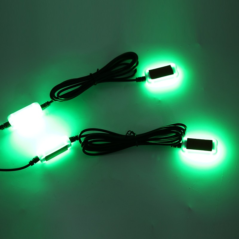 4‑In‑1 5V/12V Car Interior Ambient Light 7 Colors Adjustable Voice