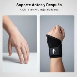 Paquete de 2 muñequeras deportivas ajustables, soporte de muñeca, muñequera, correa de muñeca, soporte de mano, soporte para túnel carpiano para fitne