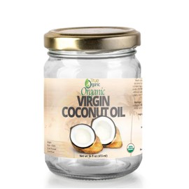 True Organic Virgin Coconut Oil, 16 fl oz, Premium Quality, Cold Pressed, Unrefined, USDA & Kosher Certified, Non-GMO Organic Coconut Oil, Coconut Oil for Body, Hair and Skin, Popcorn Coconut Oil [ 473 ml ]