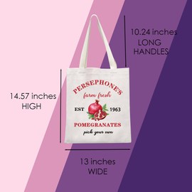 HAP Book Inspired Gift Pomegranate Tote Bag Greek Mythology Bookish Gift For Romance Reader (Your own Tote)