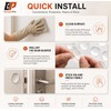 Door Knob Wall Protectors 6-Pack, 2 Inch Clear Silicone Door