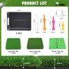 Golf Hitting Mat, 3-in-1 Golf Practice Mat, Replaceable Turf Golf