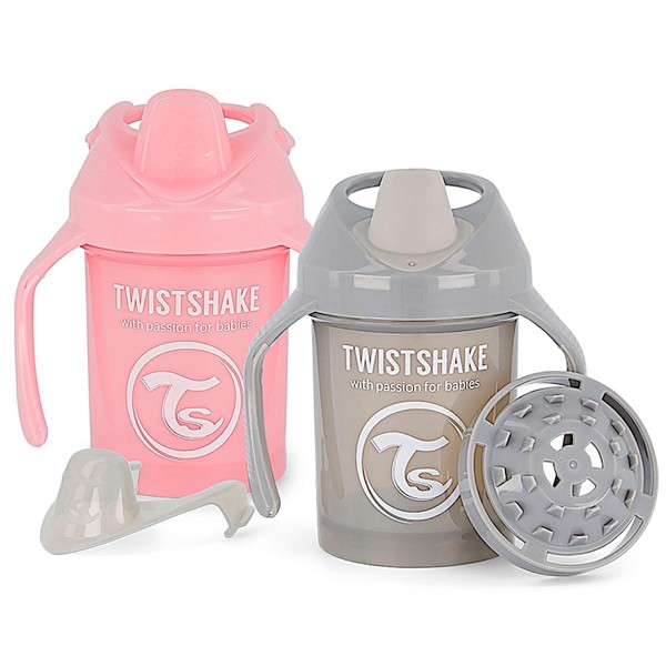 Twistshake 2 x Leak-proof Mini Baby Learning Cup with Soft