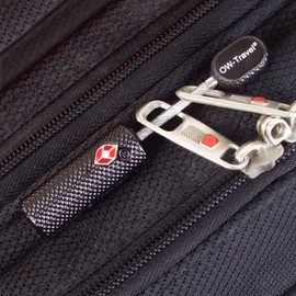 OW-Travel TSA Approved Luggage Locks with Keys (1 Pack Black) Zinc Alloy Suitcase Locks Luggage with Wire Lock. Luggage Cable Lock: TSA Travel Padlock, Backpack Lock, Tent Lock, Suitcase Padlocks