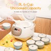 Joydeem Ceramic Rice Cooker, 6 Cups Uncooked Rice Cookers with