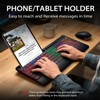 Hamile Wireless Keyboard and Mouse Combo, RGB Backlit, Ergonomic Wrist