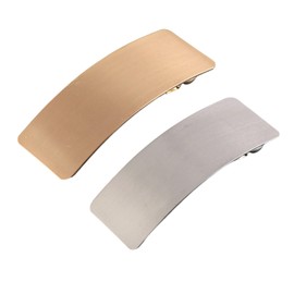 Shefun JP254 Barrettes, Thick, Set of 2, Hair Clip, Firmly Curled, Hair Clip, Hair Claw, Large, Women's, Stylish, Hairpin Hair Ornament, Square