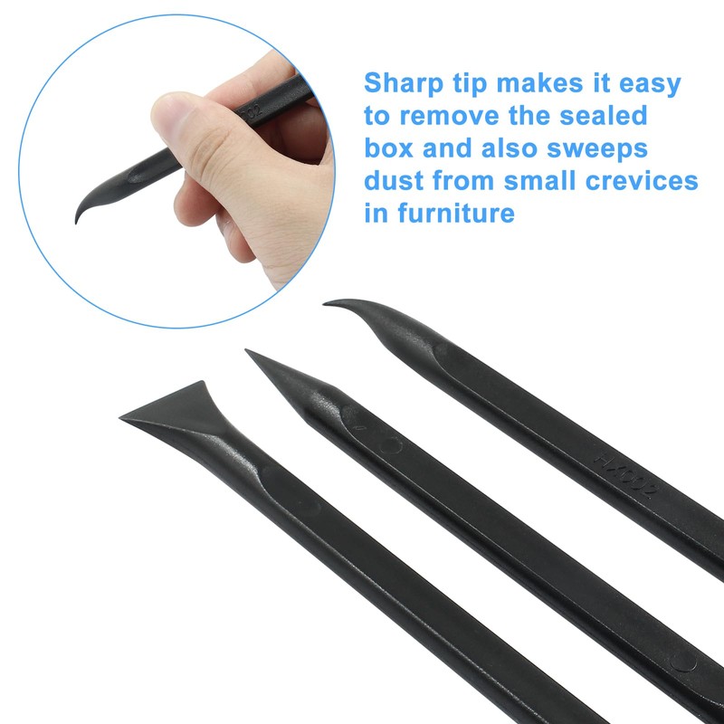 Kemcatui 9Pcs Plastic Scraper Tool, Crevice Cleaning Pen Multipurpose Scraping