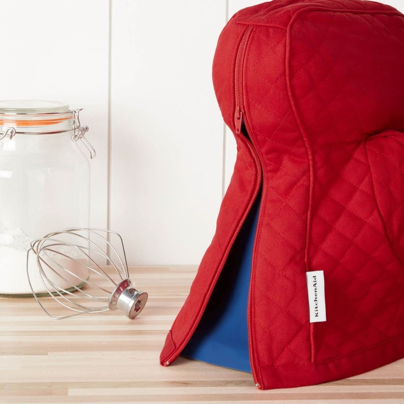 KitchenAid Quilted Fitted Mixer Cover Single Pack, Passion Red