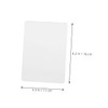 KICHOUSE 100sheets Transparent Laminating Pouches Mil PVC Photo Film for
