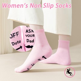 Sunia Funny Socks for Women, Novelty Socks Birthday Gifts For Mom, Mothers Day Gifts Do Not Disturb Socks (US, Alpha, One Size, Regular, Regular, Black)