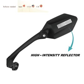 MEACHOW ME-007(2020) - Espejo retrovisor para manubrio de Bicicleta (Cristal Resistente a los arañazos)