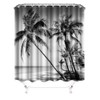 VividHome Beach Shower Curtain for Bathroom Tropical Palm Tree Landscape