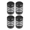 X AUTOHAUX Universal Tire Valve Stem Caps, 17mm, Aluminum Alloy,