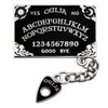Pinsanity Black Ouija Board with Planchette Charm Enamel Lapel Pin