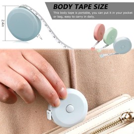 3PCS Retractable Tape Measure for body measurements - 200cm / 79inch Clothes Fabric Sewing Measuring Tape Tailors Tape Measure Soft Tape Measure