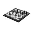 Philos Chess-Dame-Set, Black Stained