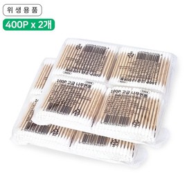 고급나무면봉 800P (100Px8개)/위생면봉/멸균/아기/유아/고급면봉/4p중포장 Premium Cotton Swabs 800P (100P x 8 packs) / Hygienic Swabs / Sterilized / Baby / Infant / High-Quality Swabs / Bulk Packaging 4p