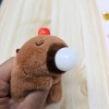 JewelryNanny Plush Capybara Hamster Purse Charm Keychain Bubble-Blowing Beep-Beeping Fun