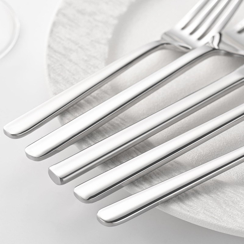 ERVILO 10-Piece Silverware Set for 2, Balanced Weight Stainless Steel