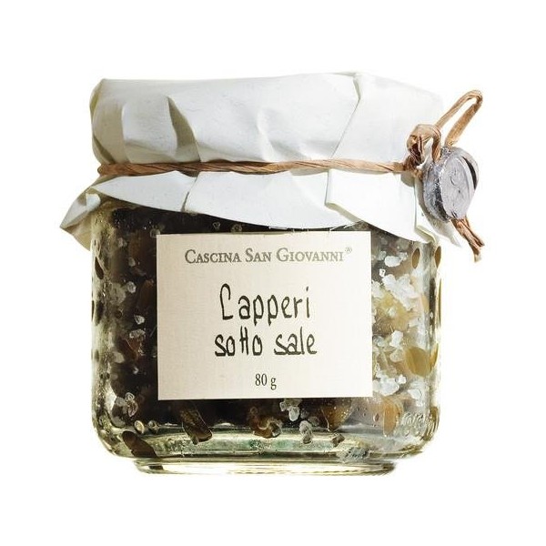 Cascina San Giovanni Capers in Sea Salt 80 g