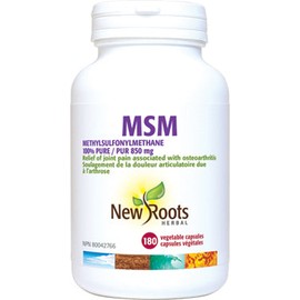 New Roots Herbal MSM 850mg, 90 Veg Caps