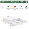 K Cup Holder for Counter, Coffee Pod Organizer with Drawer,