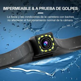 Cámara De Marcha Atrás Para Coche 12 Luces Led Impermeable                                                                                            