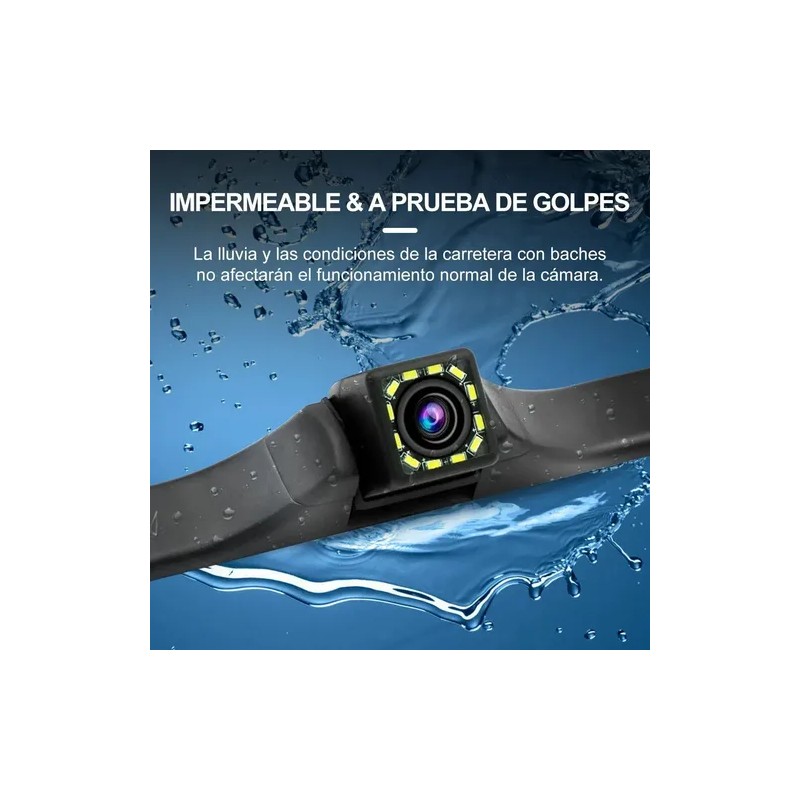 Cámara De Marcha Atrás Para Coche 12 Luces Led Impermeable